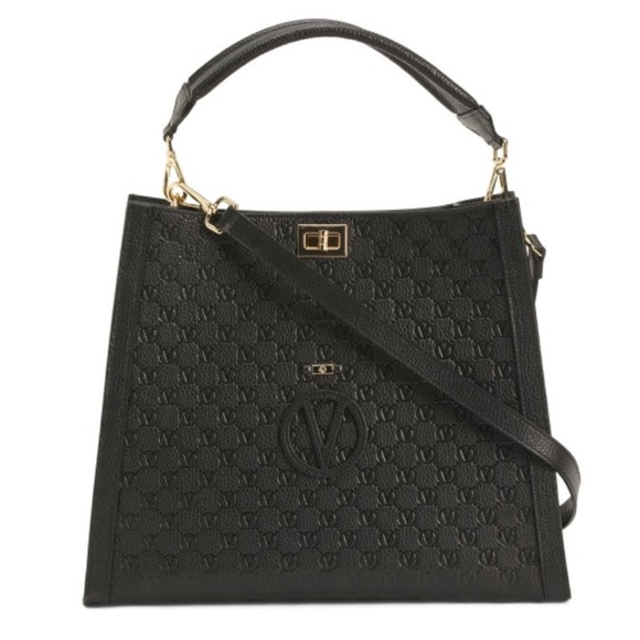 Mario Valentino Black Tote Designer Handbag, New with Tags - Picture 4 of 7